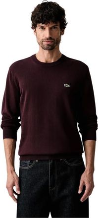 Lacoste Jersey de Algod&oacute;n Cuello Redondo - Knitwear - Hombre - Marr&oacute;n - 3XL