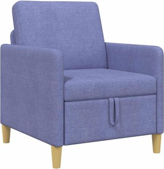 vidaXL Sof&aacute; Con Almacenamiento Azul Jeans 72 X 78 X 87 Cm Poli&eacute;ster Vidaxl