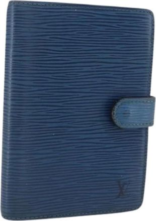 Louis Vuitton Pre-owned Accessories, female, Blue, Size: ONE SIZE Pre-owned Leather Home-Office