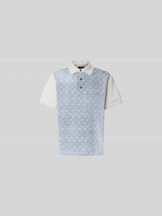Dsquared2 Regular Fit Poloshirt aus Baumwolle in Hellblau, Gr&ouml;&szlig;e XL