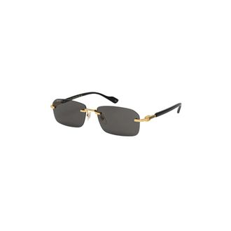 Gucci Zonnebrillen - Heren - Zonnebrillen - Zwart - 56 MM - Accessoires