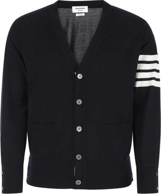 Thom Browne Midnight Blue Wool Cardigan