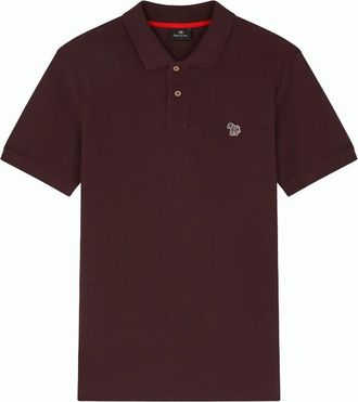 Paul Smith PS ZEBRA POLO SHIRT Size: 3XL, colour: BURGANDY