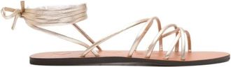 Maneb&igrave; Schoenen, Dames, Grijs, 39 EU, Leer, Vetersandalen