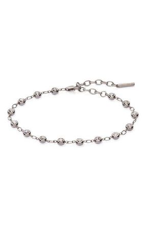 Alex and Ani Crystal Pebble Bracelet in Silver at Nordstrom