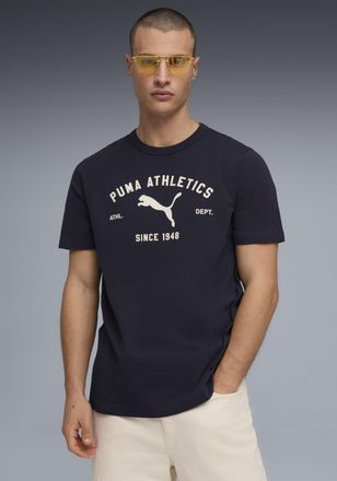 Puma T-Shirt PUMA CLASS GRAPHIC TEE, Herren, Gr. XXL, new navy, Jersey, Obermaterial: 100% Baumwolle, unifarben, regular fit normal, Rundhals, Shirts T-Shi