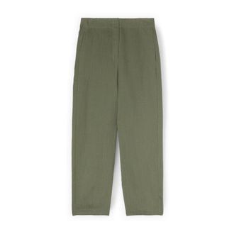 Motivi Dames, Broeken, Groen, Maat: XL Linnen
