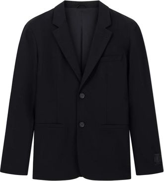 A|X Armani Exchange Single-Breasted Two-Button Jacket - Heren - Blazers - Zwart - 3XS - Wol - Jassen