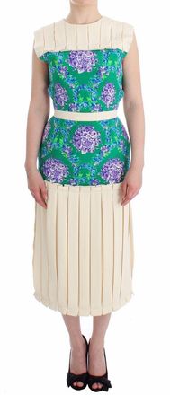 Caterina Gatta Bloemenprint Pliss&eacute; Midi-jurk