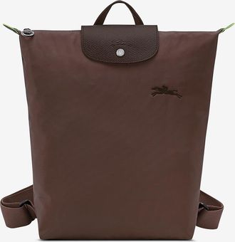 Longchamp Rucksack aus Canvas und Leder Le Pliage Green M