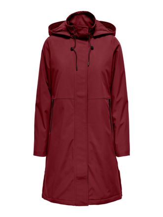 Only Parka ONLY ONLKARA LIFE PARKA CC OTW, Damen, Gr. XS, rot (cabernet), Web, Obermaterial: 100% Polyester, unifarben, relaxed fit, Jacken Parka