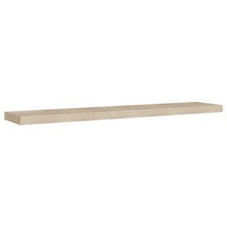 Berkfield Home Durable Floating Wall Shelves 4 pcs Oak 120x23.5x3.8 cm MDF in Light Oak