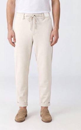 Eleventy Wool-Blend Trousers with Drawstring Waist