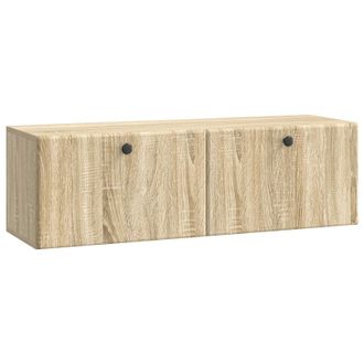 vidaXL Mueble De Tv De Pared 98 X 31 X 30 Cm Roble Sonoma Vidaxl