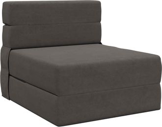 vidaXL Sof&aacute; Cama Plegable Gris Oscuro 70 X 80 X 60 Cm Tela Vidaxl
