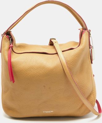 Coach Bleecker Beige Leather Hobos