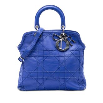 Dior Pre-owned Dior Medium Lambskin Cannage Polochon Granville Satchel Ladies DTZHBXQ39BCF7LFJ
