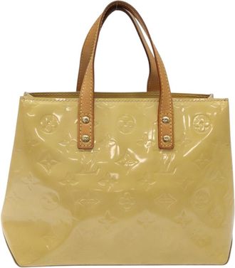 Louis Vuitton Reade Handbag Monogram Vernis Beige Patent_Leather Bag (Pre-Owned)