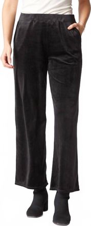 Habitat Cozy Velour Zen Pant In Black