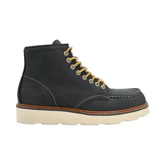 Docksteps Zwarte Leren Midden Man Laarzen - Heren - Schoenen - Zwart - Maat: 40 EU Leer
