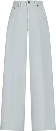 Haikure Bethany Short Length Twill 45 - Dames - Loose Fit Jeans - Blauw - W28 - Katoen - Jeans