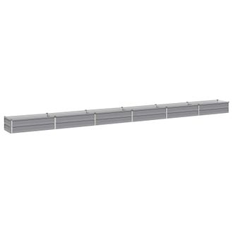 vidaXL Cama De Jard&iacute;n Elevada Gris 480 X 40 X 24 Cm Vidaxl