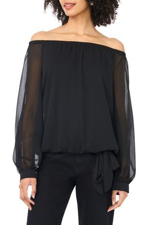 Vince Camuto Off the Shoulder Top in Rich Black at Nordstrom, Size X-Large