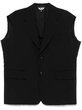 Comme Des Garçons sleeveless blazer - unisex - Cupro/Wool - M