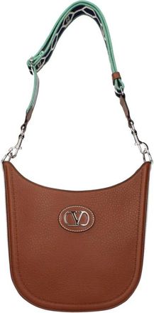 Valentino Garavani Leren crossbodytas met verstelbare riem en meerdere vakken - Heren - Schoudertassen - Bruin - ONE Size - Leer - Tassen