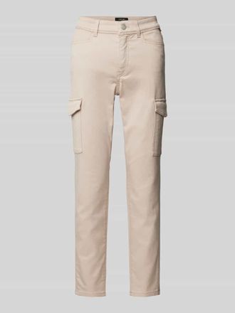 Marc Cain Slim Fit Jeans mit Cargotaschen in Sand, Gr&ouml;&szlig;e 40