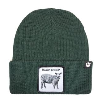 Goorin Brothers Animal Farm Beanie Hat met Front Patch - Dames - Hoeden - Groen - ONE Size - Wol - Accessoires