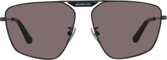 Balenciaga Grey Navigator Mens Sunglasses BB0246SA 001 61