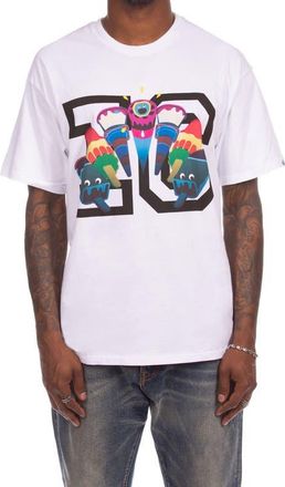 Icecream Friends Cotton Graphic T-Shirt in White at Nordstrom, Size Xx-Large