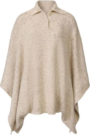 Fabiana Filippi Sad 216A895M2580167 Cape - Dames - Ponchos - Beige - ONE Size - Jassen