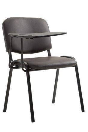 Clp Silla Conferencia Ken Con Mesa Plegable Marr&oacute;n