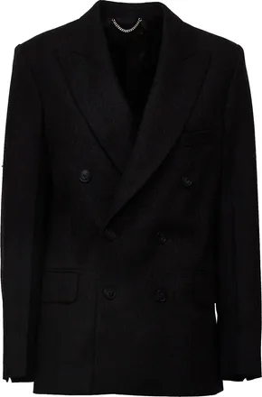 Victoria Beckham Beatrice Double-Breasted Flannel Jacket
