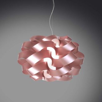 Linea Zero Cloud Ara&ntilde;a De Suspensi&oacute;n De Tres Luces Rosa Di&aacute;metro 75x H50cm