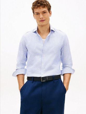 Tommy Hilfiger Smart Casual Slim Fit Ithaca Stripe Oxford Shirt