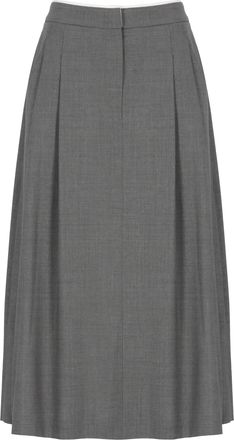 PESERICO Knee-Length Grey Peserico Skirt With Darts And Stylish Pockets
