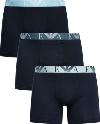 Emporio Armani 3-Pack Boxershorts, Blauw