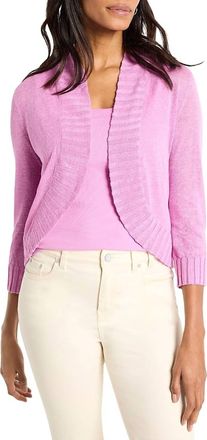 Nic+Zoe Bolero Cardigan Top In Camellia