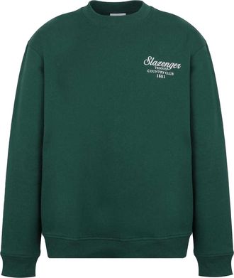 Slazenger Heren Sweatshirt met Geborduurd Logo (Groen)