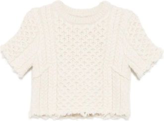 R13 Top in lana - Toni neutri