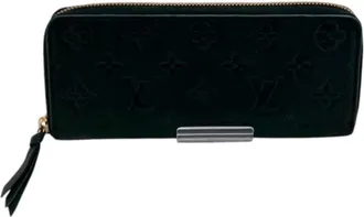 Louis Vuitton Black Noir Leather Coin Purse/Coin Case (Pre-Owned)