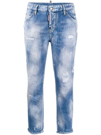 Dsquared2 Cropped jeans - Blauw