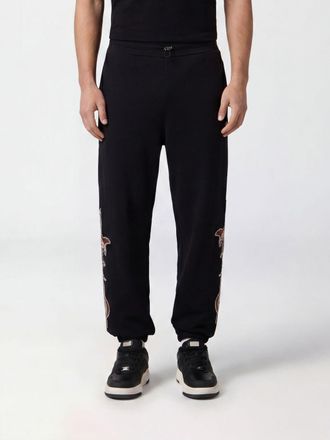 Philipp Plein Pantaloni jogging in jersey con patch