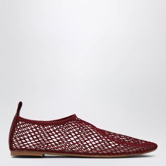Senso Mesh fabric ballerinas Merlot
