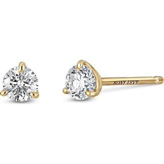 Bony Levy 18K Gold Diamond Stud Earrings -.75ct.-2ct. in 18K Yellow Gold at Nordstrom, Size 1.75 Ct Tw