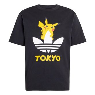 adidas x Pokemon T-Shirt Tokyo 3 Asia Sizing Black LK3884
