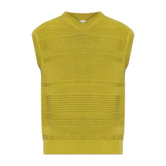 Paul Smith Sleeveless Knitwear, male, Green, Size: L V-neck Vest